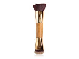 Brosse de maquillage à double extrémité bambou Brusque Bb Cream Liquid Foundation de maquillage Brushes1056621