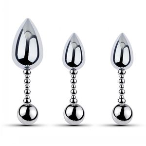 Double Ended Metal G Spot Massager P-spot Stimulator Anale Plug Dildo Sex Toy voor Dames Mannen