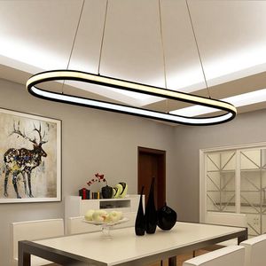 dubbele gloed opknoping licht aluminium moderne led kroonluchters led hanger verlichtingsarmaturen living eetkamer keuken kamer hoge helderheid