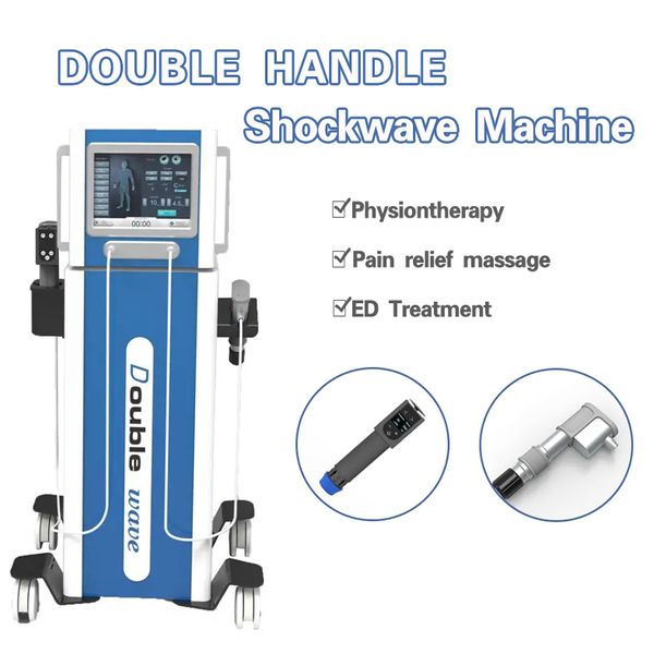 double poignées minceur onde de choc soulagement de la douleur musculaire thérapie par ondes de choc traitement de la dysfonction érectile machine à ondes de choc perte de poids