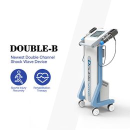 Dubbele handgrepen samen Extracorporeale shockwave-therapieapparatuur Eswt lichaamsmassage Shockwave fysiotherapiemachine voor verlichting van lichaamspijn ED-behandeling