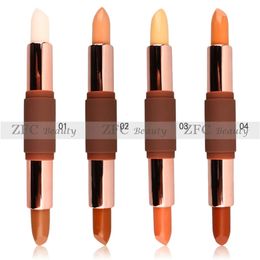 Dubbele kop contour stick High-Light Shadow Concealer Pen waterdichte langdurige gezichtsmake-up Koreaanse cosmetica Custom 240412