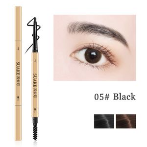 Double Head Eyebrow Pencil Enhancers Long Lasting Waterproof 5 Colors Eye Brow Pen Tint Mascara Cosmetics Beauty Women Makeup E392