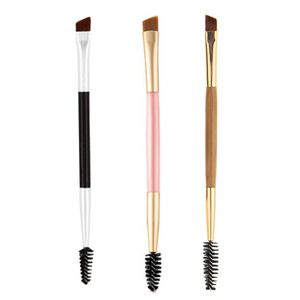 Double tête cils biseau biseau sourcrow pinceau simple maquillage pinceau outils cosmétiques