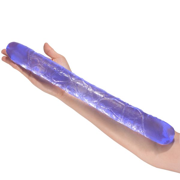 Double Head Long Dildo pour le couple lesbien Penis réaliste Pas de vibratrice double utilisation Deux godes terminées Vaginal stimulent les jouets sexy adultes