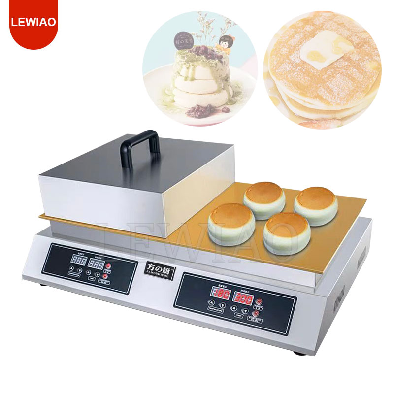 Double Head Multifunctional Pancake Souffle Baking Machine Fluffy Japanese