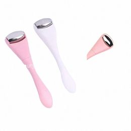 Dubbele Hoofd Stainl Steel Ice Roller Oogcrème Stok Tweeërlei Gebruik Oogcrème Spo Gezicht Ijs Dring Schoonheid stok Gezicht Massager k74t #