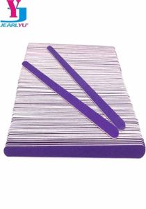 Limes à ongles en bois à double tête 200 pcslot Machine à polir le papier de verre en bois violet Lixas De Unha Vijlen Kit d'outils pour limes à ongles 2203017430775