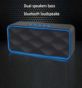 Haut-parleurs à double corne Hi-Fi stéréo Bluetooth woofer subwoofer sans fil fashion o lecteur haut-parleur Boombox BOOTBOX-BOOMbox portable Altavoz Ship 3530070