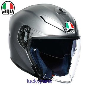 Dubbele Italiaanse AGV-lens K5 JET Half-herfsthelm Motorfiets Mannelijke veiligheidshoed Ademend Vier seizoenen VCAS