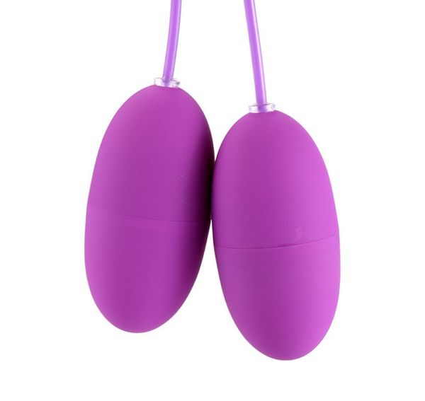 Double saut oeuf USB puissance vibrateur clitoridien GSpot masturbation produit sexuel télécommande vibrant Bullet Sex Toys pour femmes8436888