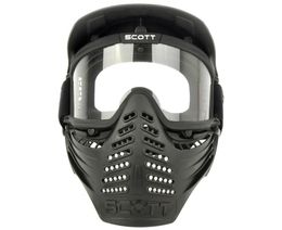 Lens à double couche sport Airsoft Paintball CS Anti Fog Bulletproof Goggle Full Face Mask Visor8056344