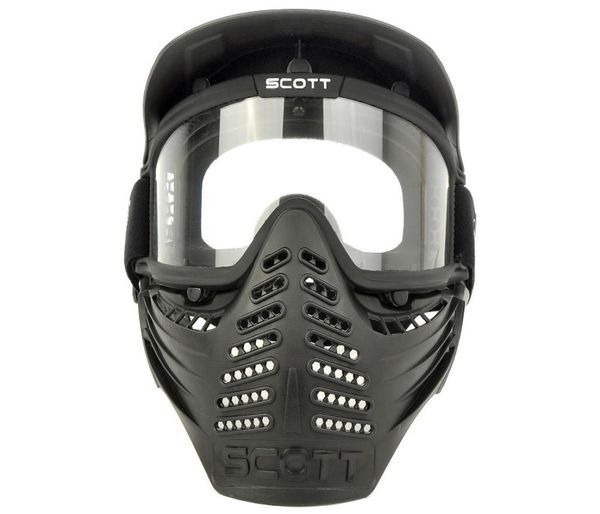Lente de doble capa deportes airsoft paintball CS gafas antiniebla a prueba de balas máscara facial completa visor8810327