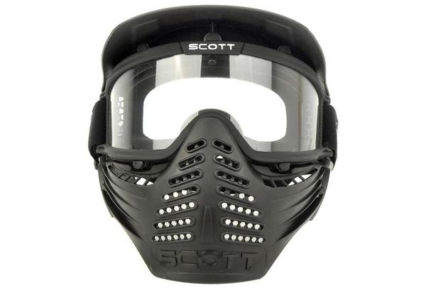 Lente de doble capa deportes airsoft paintball CS antiniebla gafas a prueba de balas máscara facial completa visor7553874