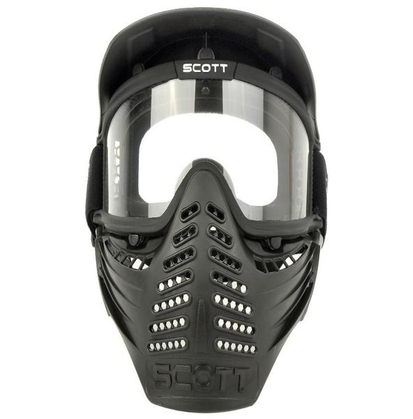 Lente de doble capa Sports Airsoft Paintball CS Anti Fog Bulletproof Goggle Full Face Mask Visor1263716