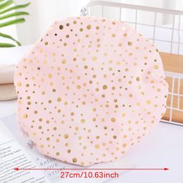 Double Layer Waterproof Thick Women Shower Hair Cover Bath Hat Shower Cap Bathroom Accessories