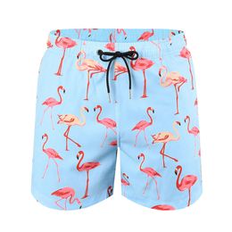 Pantalones cortos de hombre Fiess de secado rápido deportivos sueltos de playa de natación de doble capa