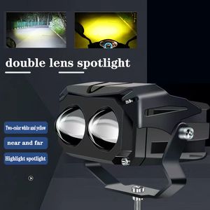 Double lentille Motorcycle LED Spotlight Véhicule électrique Pavage Batterie de la batterie de voitures