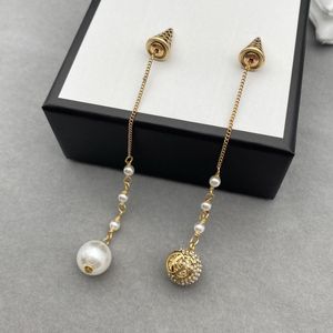 Boucles d'oreilles double lettre Collier de haute qualité Boucles d'oreilles cubaines Collier Punk Vintage Master Design Bijoux Nouvel An pour femmes Accessoires 22