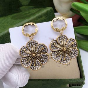 Double Lettre G Marque Boucles D'oreilles Coloré Diamant En Laiton Matériel ggity grand cerceau Boucle D'oreille Femmes De Noce Designer Bijoux 245578