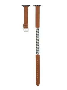 Lederen band met dubbele lus voor appelworkbanden 49 mm 44 mm 42 mm 40 mm 38 mm damespolsbandjes riem Iwatch Ultra 8 7 6 5 4 3 -serie horlogebanden accessoires