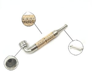 Double tuyau à ressort en métal tuyaux de cuillère en verre filtre net raccords de cigarette en métal carte d'aspiration emballage bong