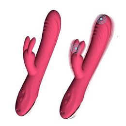 Rabbit-vibrator met dubbele motor voor vrouwelijke seksuele producten voor volwassenen, ingebracht in de privé-mute van de masturbator 231129