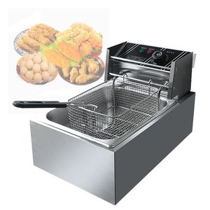 Doppelter Ölzylinder, elektrische Fritteuse, Pommes-Frites-Bratmaschine, Ofen, Hot Pot, gebratenes Hähnchen, Grill