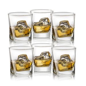 Verre à whisky double à l'ancienne 10 oz à base lourde pour verres de bar pour scotch, bourbon et cocktails