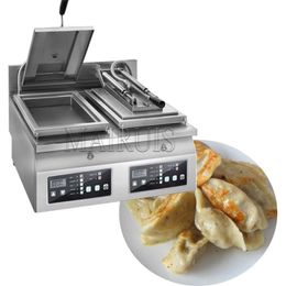 Machine commerciale Jiaozi de machine frite automatique de boulette de double casserole