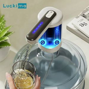 Double pompes puissant distributeur d'eau automatique interrupteur de bouteille de gallons d'eau portable Pompe USB Charge pour le bureau de la cuisine à domicile 240417