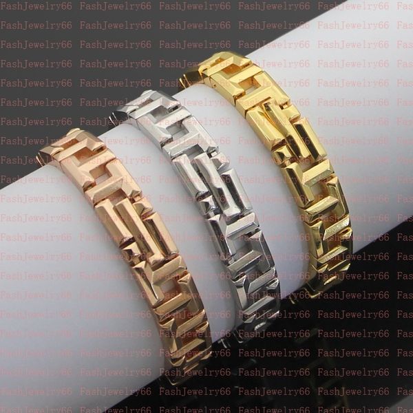 Double rangée de diamants Bracelet en or Designer de luxe Monogramme Bracelets étroits Diamant 18K Electroplate 925 Amoureux de mariage en acier inoxydable Cadeau avec boîte