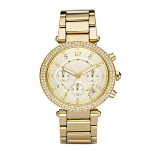 Double rangée de diamants incrustés de cadran de mode pour femmes de luxe en or rose montres à quartz décontracté relojes mujer femme hommes quartz Wa242B