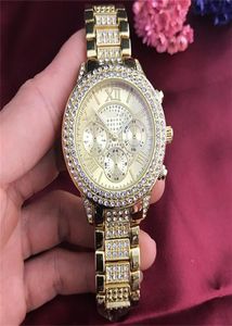 Double Row Diamond Inclay Dial Women039s Fashion Luxury Gold Rose Gold Quartz Watches Casual Relojes Mujer Woman Men Quartz WA6752295