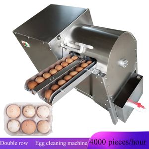 Machine à laver les œufs électrique à Double rangée, nettoyeur d'œufs de poulet, de canard, d'oie, équipement agricole pour volaille