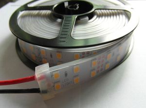 Gratis verzending Dubbele rij IP20 / IP65 / IP68 5050 SMD WW, NW, CW, RGB, Color Flexibele LED-strips DC12V of DC24V 5M 120LED / M 600LEDS ELKE ROLL