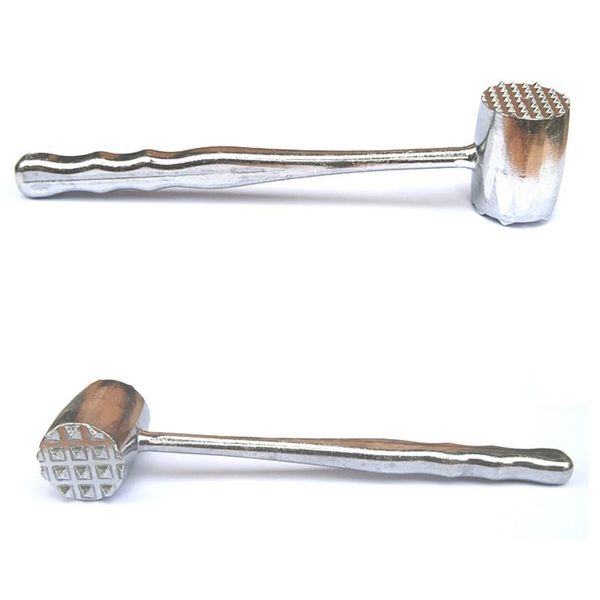 Martillo de carne de aluminio de doble cara, accesorios para herramientas de cocina, martillos de carne profesionales, ablandador, carne, cerdo, pollo, martillos XDH1248