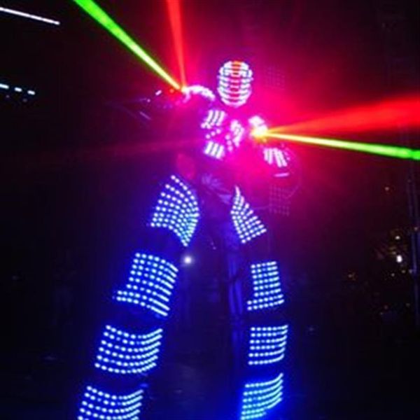 Costume LED Double face, vêtements légers, costumes Robot LED, david robot 154m