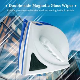 Limpieza de ventana magnética de doble parte del lado herramienta de cepillo de vidrio de 3-30 mm Herramienta de limpieza de la casa Magnética Magnética 240422