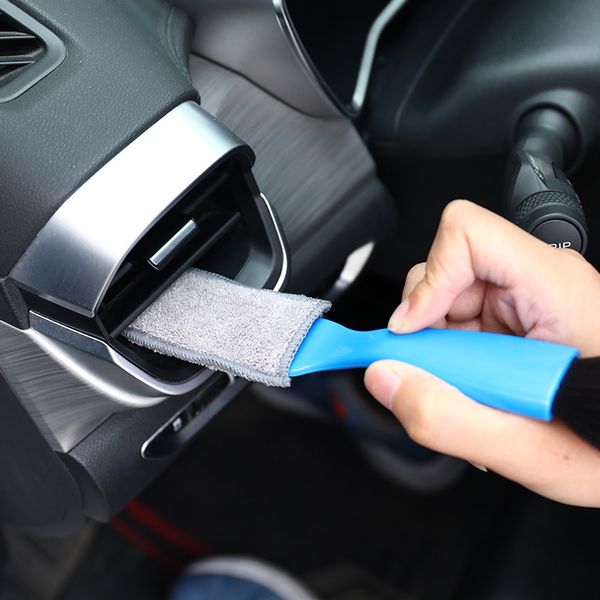 Cepillos de limpieza Interior multifunción de doble cara, herramientas de lavado de coche para Panel de aire acondicionado, eliminación de polvo y huecos