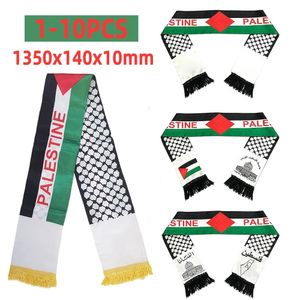 Dubbele zijde Palestina sjaal waterdichte Palestijnse nationale vlag sjaal Shawl SunProof colorfast voor voetbalteam 240430