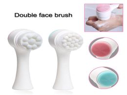 Masseur de vibration portable pour le nettoyant pour le visage en silicone à double côté pour les soins de la peau 3616853 pour le corps et le visage 3616853
