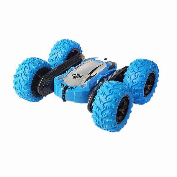 Coche acrobático teledirigido 4WD de doble cara para niños, Radio de inducción, Control remoto, vehículo todoterreno para derrape en carretera, modelo W0