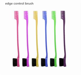 Double face bord brosses peigne à cheveux coiffure Salon de coiffure peigne à cheveux brosses brosse à sourcils 50pcs1179880