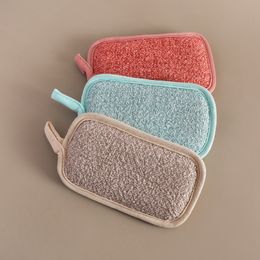 Dubbelzijdige keuken Magic Cleaning Sponge Scrubber Sponzen Schotel Washanddoeken Schuren Pads Badkamer Borstel Wipe Pad HY0244