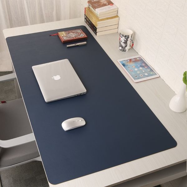 Tapis de souris de jeu en cuir Double face, Extra grand, antidérapant, imperméable, protection de Table, tapis de bureau pour étudiant, 40x80cm