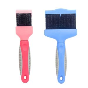 Dubbelzijdig Pet Borstel, Kat Haarbont Bristel Grooming Die Schoonmaak Massage Kam Styling Tool voor kleine Medium Groot Hond