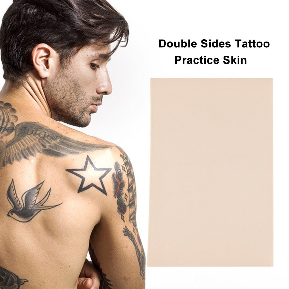 Dubbele zijden Tattoo oefen huid zachte siliconen pads die tatoeëren op microblading oefening huidveiligheid draagbaar voor beginners