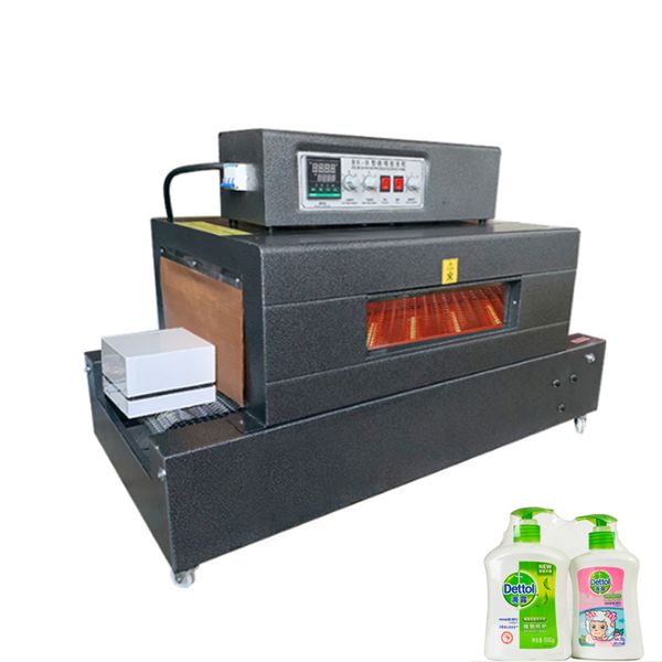 Máquina de embalaje de película termorretráctil ensanchada con Control de temperatura doble, caja de papel, libro de vajilla