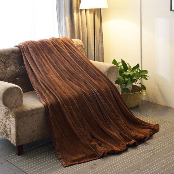 Mantas de Cachemira de cordero de doble grosor, manta para sofá de invierno, manta acogedora muy cálida para oficina, siesta, colcha con aire acondicionado1